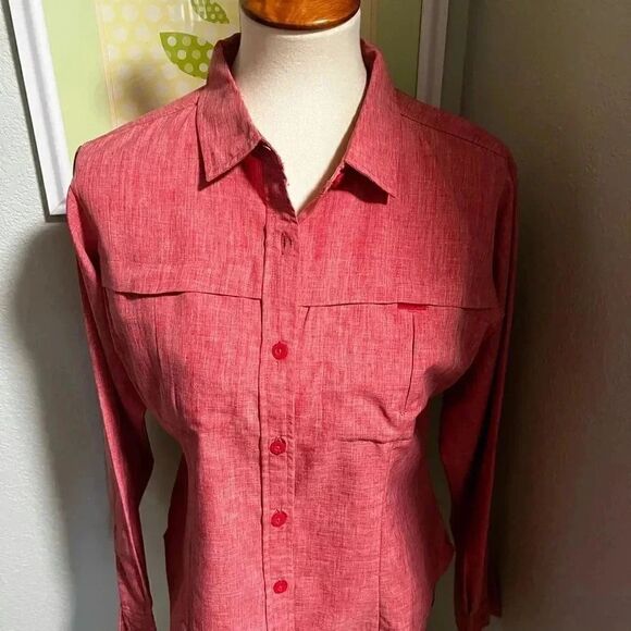 NWOT Royal Robbins Size Medium Button Down Long-sleeve Top #163 - Picture 5 of 5
